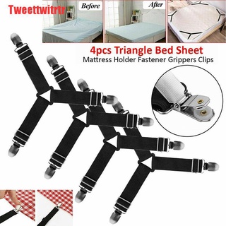 TRTR 4 X triángulo sábana de cama soporte de colchón pinzas Clips tirantes tirantes