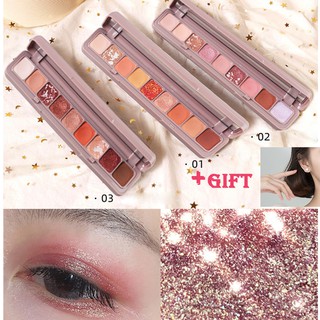 paleta de sombras de ojos de 9 colores a prueba de agua paleta de perlas de sombra de ojos teclado maquillaje cosméticos herramientas sombra de ojos (1)