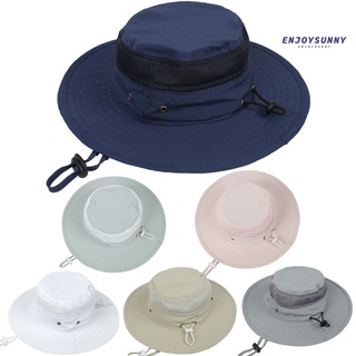 [ejoy cloa] sombrero de sol de ala ancha protección solar malla niños pequeños sombrero de pescador para viajes