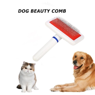 Peine de aseo para mascotas cepillo de depilación para perros y gatos peine para airbag para mascotas