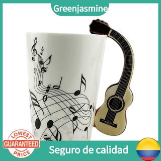 taza de cerámica taza instrumento musical nota estilo café leche taza regalo de navidad