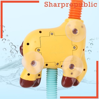 [Sharprepublic] de dibujos animados eléctrico de ducha Spray cabeza jugando agua lluvia rociador juguetes de baño (7)