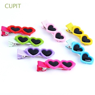 CUPIT Hot Sale Arcos De Pelo Lindo Doggie Gafas De Sol Mascota Perro Clips Aseo 8pcs Moda Kawaii Love Style Boutique/Multicolor
