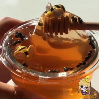 crystal limo juguetes transparente miel limo abeja polimérica arcilla modelado limo masilla juguete