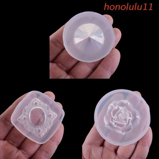 honolulu11 hecho a mano de gran diamante de cristal rosa flor epoxi resina molde de piedras preciosas molde de silicona molde de joyería arte artesanía