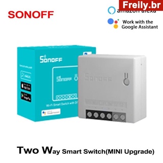 Big ão (mini mejora) Sonoff mini interruptor inteligente r2/ interruptor pequeñobásico con control remoto ewelink wifi funciona con alexa y google home freily_br (1)