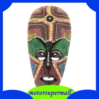 [motormall] 1 pieza De madera Estilo Africano/Máscara De pared Pintada decoración Africana Chiseled