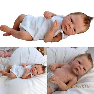 dlophkde muñecas de bebé reborn de 18 pulgadas hechos a mano para recién nacidos, muñeca de silicona completa