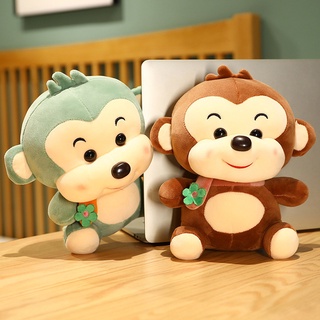 hfz peluche mono juguete rico expresión facial sin deformación esponjosa bebé peluche mono cojín para niños