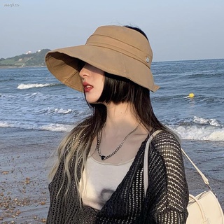 ❉✶▩Corea del Sur sombrero de protección solar UV mujer verano cubierta anti-ultravioleta cara sombrero para el sol borde grande plegable pescador sombrero para el sol