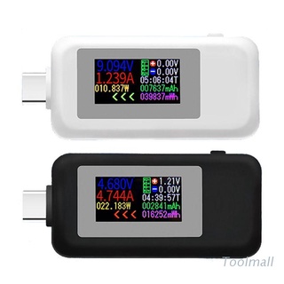 too kws-1902c tipo c pantalla a color probador usb monitor de voltaje de corriente medidor de potencia