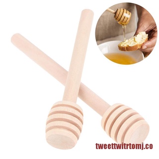 tweet gotero de miel de madera para servidor de 8/10 cm de madera mini agitador de miel mermeladas de jarabe (7)