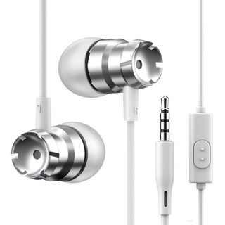 Metal In-ear auriculares graves pesados con Cable de trigo teléfono móvil MP3 Universal sixily11.br