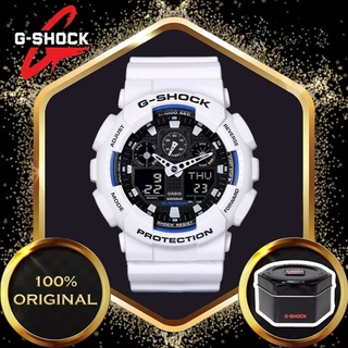 💥PROMOCIÓN💥Original g shock reloj para hombre, reloj de pulsera deportivo, 200m, resistente al agua, de cuarzo, Relojes de Hombre, GA-100B-7A