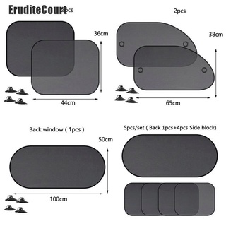 Eruditecourt~ 5 unids/Set Protector de cortina de malla Anti-Uv para ventana de coche