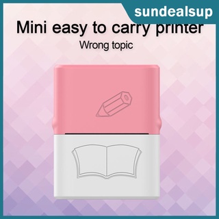 [Sundeal] Pocket Mini impresora de impresión instantánea aplicación portátil Smart Printer para la etiqueta de trabajo Memo diario Qr códigos impresión aprendizaje