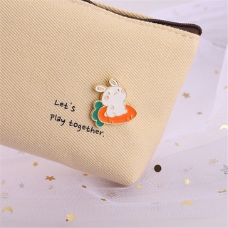 animor regalo esmalte pin zanahoria broche de aleación de dibujos animados broche mochila accesorios de moda telas hoja de conejo insignia diy decoración (7)