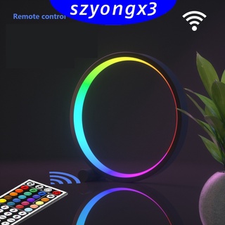 [HeatWave] Led luz de noche colorida regulable RGB LED círculo lámpara hogar oficina estudio