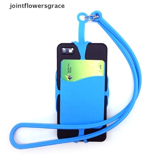 jgco 1pc silicona cordón caso cubierta titular sling collar correa de muñeca para teléfono celular grace (3)
