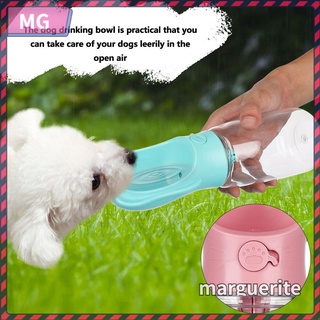Marguerite Moda al aire libre De Gato Cachorro Portátil Pet suministro Alimentador botella De agua para viaje De perro/taza Multicolor