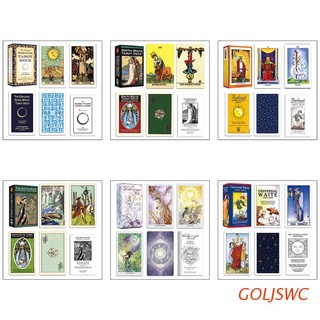 goljswc 78 unids/par magic tarot single centennial edition tarjetas de póquer adivinación principiantes