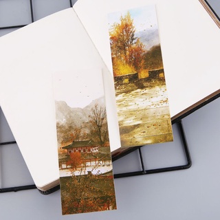 ange 30pcs creativo estilo chino marcapáginas de papel pintura tarjetas retro hermoso marcador en caja regalos conmemorativos (9)