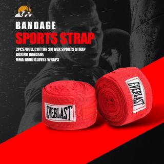OCEAN alta calidad algodón 3m caja de deportes correa boxeo vendaje Sanda Muay Thai MMA Taekwondo guantes de mano envolturas