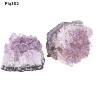 [piq302] Cúmulo de amatista Natural de cuarzo cristal Mineral de piedra curativa Mineral Mineral Mineral Mineral Mineral Mineral Mineral (6)