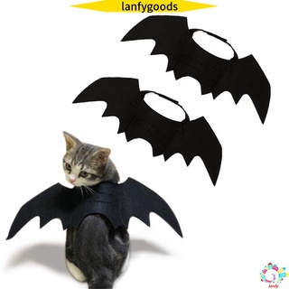 Lanfy mascota suministro alas de gato accesorios decoraciones de Halloween gato disfraz gato chaleco alas murciélago lindo demonio perro alas ropa para mascotas