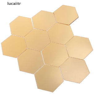 Lucaiitr 12 pzs adhesivo Hexagonal De pared Estetica con marco Para decoración