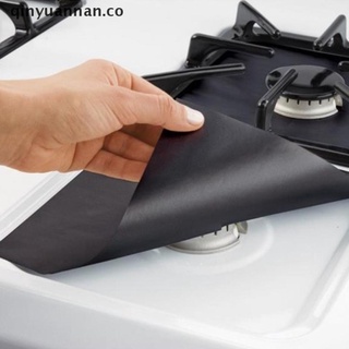 [qinyuannan] 4 almohadillas de protección para limpieza de superficie de estufa de gas a prueba de aceite de alta temperatura co