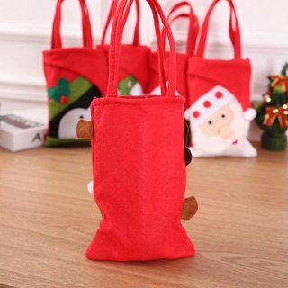 ratering 1 pieza bolsa de regalo de tela fiesta favor bolsas de regalo de navidad bolsa de regalo de gran tamaño para niños lindo caramelo envoltura de regalo suministros multiusos santa sacos (8)
