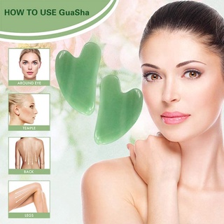 gua sha herramienta facial natural jade piedra guasha junta para terapia de acupuntura