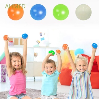AHMED Family Games Squash Ball Kids Gifts Decompression Ball Sticky Target Ball Suction Stick Wall Children's Toy 65mm Throw Classic Stress Globbles/Multicolor