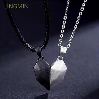 Collar De pareja Minimalista De Jingmin con colgante De corazón y distancia deseo con piedra