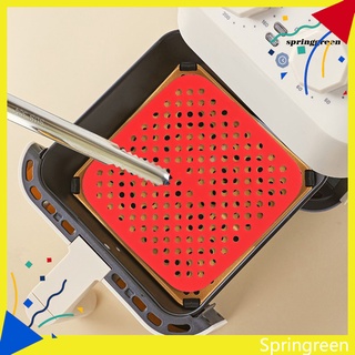 SPRIN 2Pcs Frying Liner Food Grade Non-Stick Silicone Dishwasher Safe Fryer Basket Mat for Kitchen