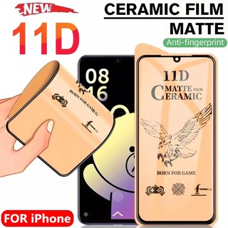 Explosion Proof Ceramic Screen Protector for iPhone 13 Pro Max 12 Mini 11 X XR XS Matte Film for Iphone 6 7 8 Plus Protective