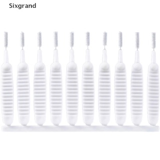 [sixgrand] 50 pzs cepillo de limpieza antiobstrucción reutilizable mini cepillos para baño herramientas co