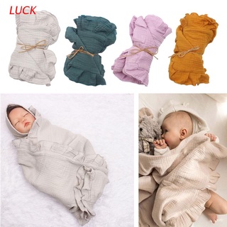 luck bebé recibir manta recién nacido suave algodón envolver envoltura toalla de baño bebé cochecito cubierta ropa de cama