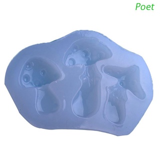 mini 3d hongo molde de silicona epoxi uv molde creativo diy arte colgante herramienta de joyería accesorios