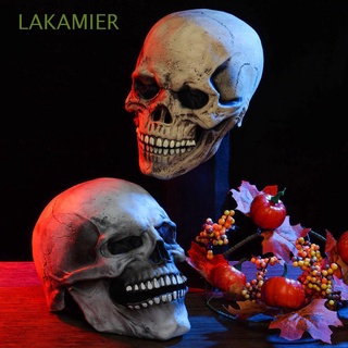 LAKAMIER Scary Skull Helmet Halloween Costume Accessories Horror Facial protection New Party Decortion Dress-up Play Latex Horror Props/Multicolor (1)