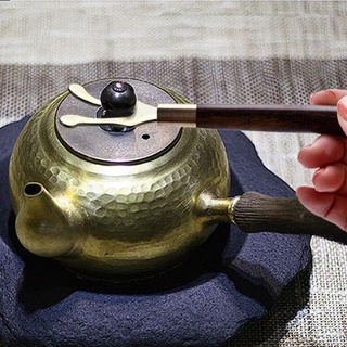 mango de cobre tenedor de olla de hierro con mango de madera olla de hierro fundido olla de bambú tenedor antiguo olla de hierro clip tapa de té ceremonia repuestos