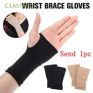 G1ASTELO Nylon Wrist Support Elastic Brace Gloves Support Gloves Thumb Support Compression Sleeve Splint Support Wrist Strap Gym Pain Relief Arthritis/Multicolor