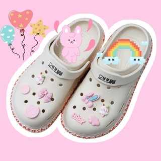 🌼🌼Zapatos de botón Charm-Jibbitzs-8PCS INS rosa conejo botón DIY lindo de dibujos animados accesorios zapatos Charm -Crocs /Jibbitz /Button Crocs /Charm/