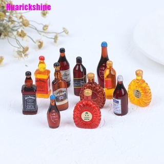 [Huarickshine] 10pcs 1:12 casa de muñecas miniatura botellas modelo muñeca accesorios de cocina