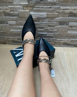 Zarx185 negro flatshoes zapatos de mujer (8)