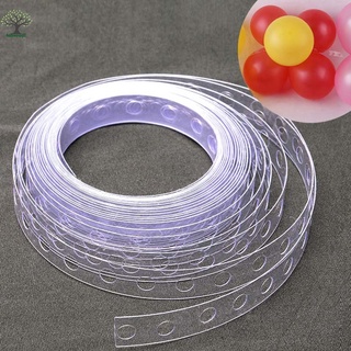 herramienta de cadena de fijación de globos 5m decoración de plástico transparente para boda fiesta arco