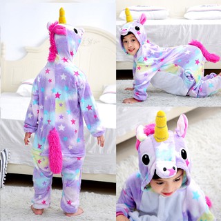 Los niños pijamas de unicornio pijamas para niños Animal de dibujos animados bebé disfraz de invierno niño niña Licorne ropa de dormir