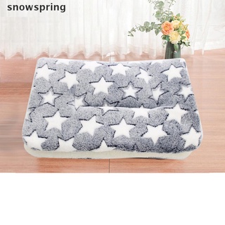 snowspring - cama para perro, cojín para mascotas, suave, forro polar, gato, cachorro, sofá, alfombrilla de invierno