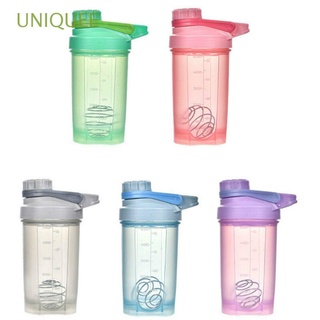 UNIQUEE Portable Bottle Sports Drinkware Water Cup Fashion Plastic Protein Fitness Shaker/Multicolor